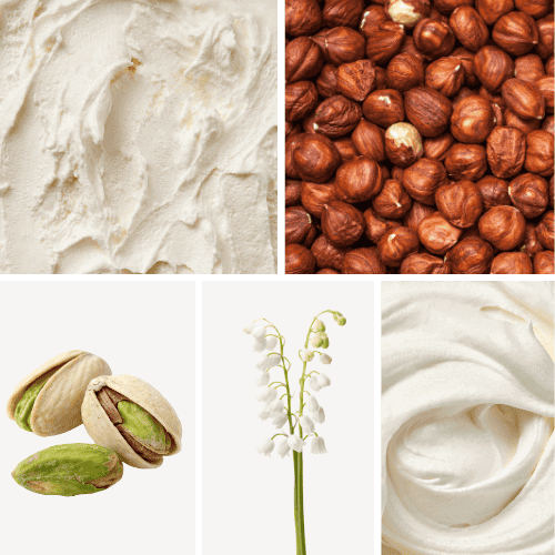 Preview: Duftnoten: Speiseeis, Haselnuss, Pistazie, Maiglöckchen, Sahne